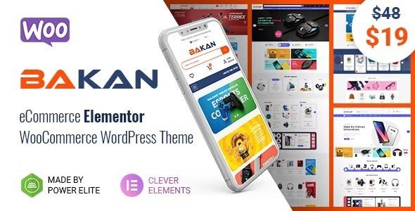 Bakan Nulled eCommerce Elementor WooCommerce WordPress Theme Free Download