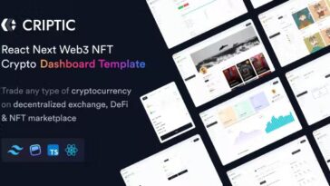 Criptic Nulled React Next Web3 NFT Crypto Dashboard Free Download