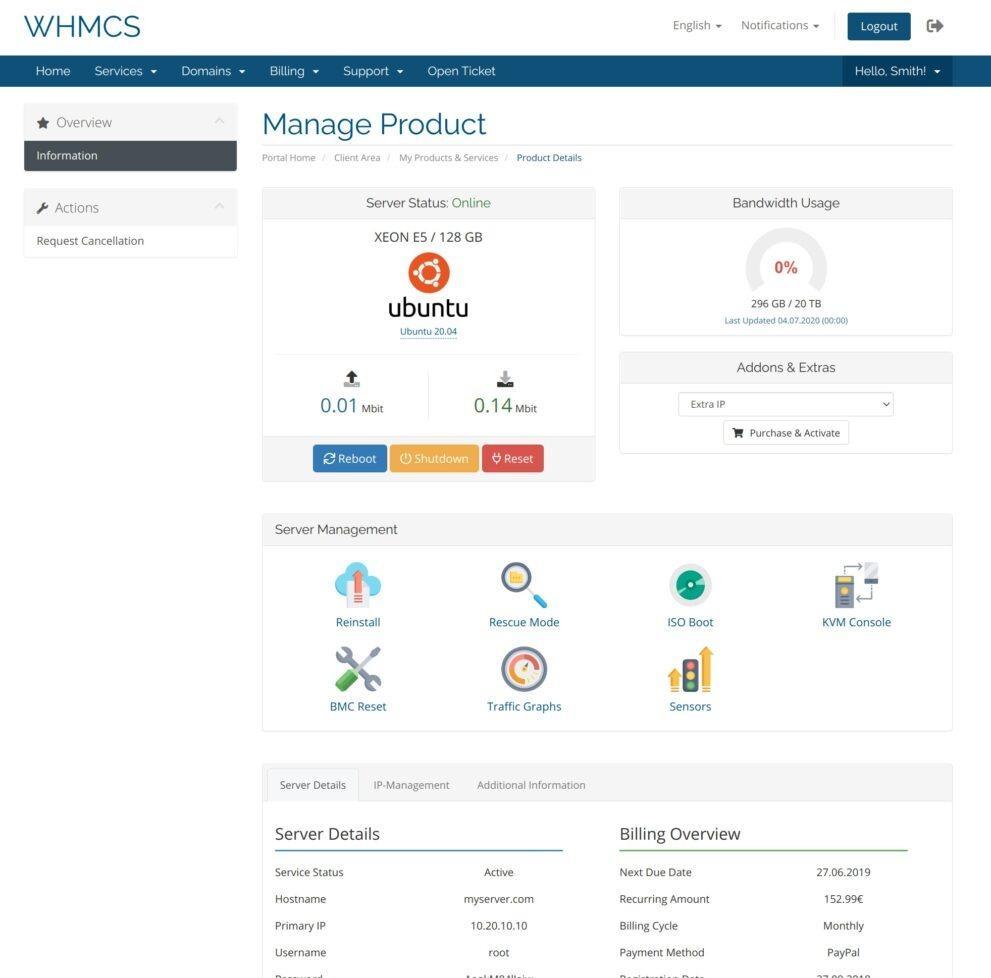 Dedicated Server Manager (NOC-PS) Nulled for WHMCS Free Download