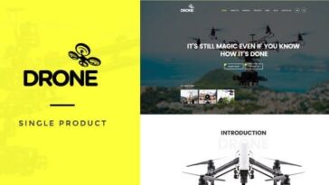 Drone Single Product WordPress Theme Nulled