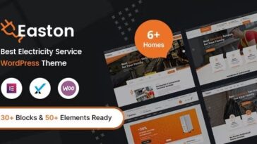 Easton Electricity Services WordPress Theme Nulled