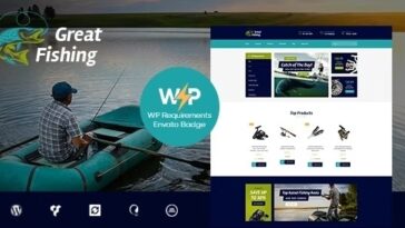 Fishing and Hunting Nulled Hobby WordPress Theme Free Download