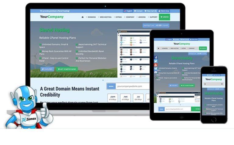 Glaze WHMCS Template Nulled support WHMCS Free Download