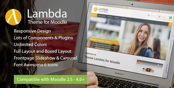 Lambda Responsive Moodle Theme Free Download Nulled