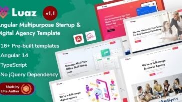 Luaz Nulled Angular 14 Multipurpose Template Free Download