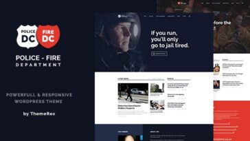 Police & Fire & Security Company Free Download WordPress Theme Nulled