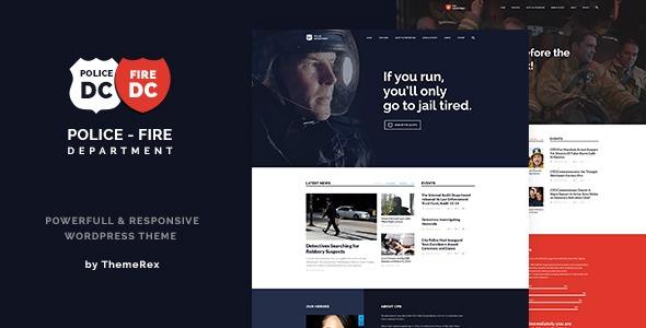 Police & Fire & Security Company Free Download WordPress Theme Nulled