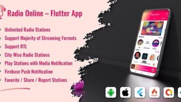 Radio Online – Flutter Full App Nulled Free Download