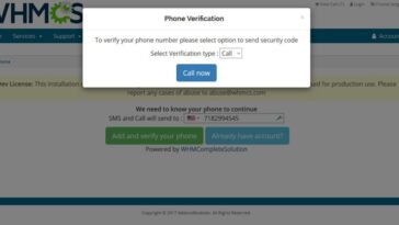 WHMCS Phone Verification Nulled Free Download