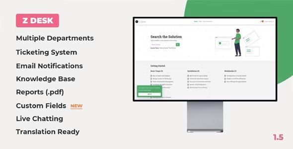 Z Desk Nulled Support Tickets System with Knowledge Base and FAQs Free Download
