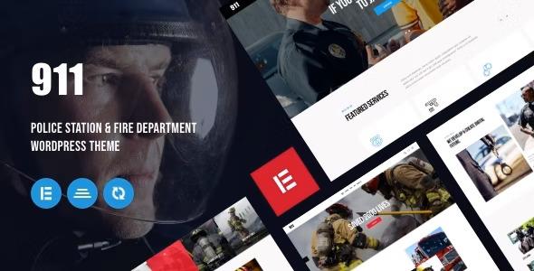 free download 911 - Police Station & Fire Department WordPress Theme nulled