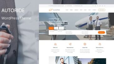 free download AutoRide - Chauffeur Limousine Booking WordPress Theme nulled