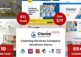 free download Clenia - Cleaning Services WordPress Theme nulled