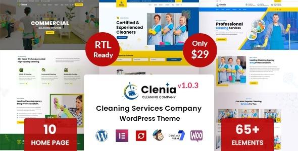 free download Clenia - Cleaning Services WordPress Theme nulled