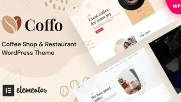 Coffo Nulled Coffee Shop & Restaurant WordPress Theme Free Download