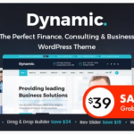 free download Dynamic - Finance and Consulting Business WordPress Theme nulled