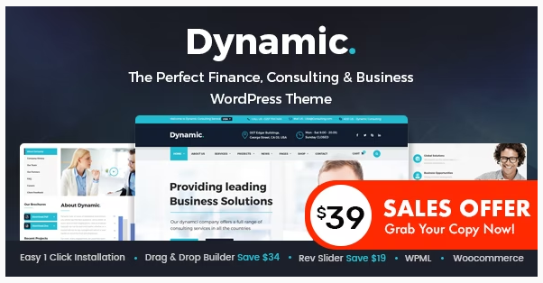 free download Dynamic - Finance and Consulting Business WordPress Theme nulled