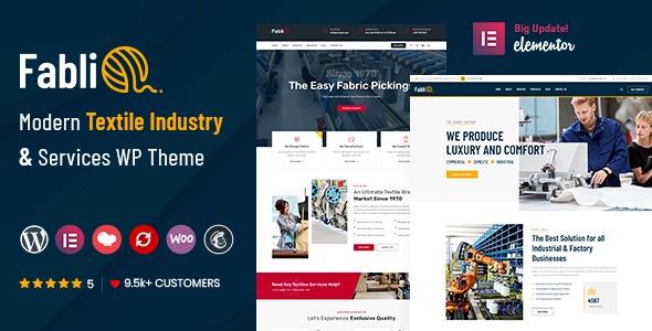 free download Fablio - Textile Industry WordPress Theme nulled