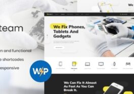 free download FixTeam Electronics & Mobile Devices Repair WordPress Theme nulled