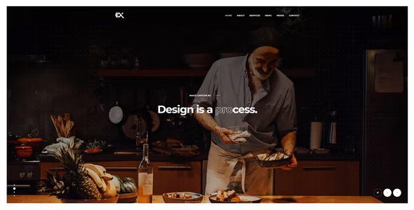 free download Foodex - One Page Restaurant WordPress Theme nulled