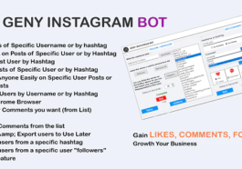 free download GENY instagram bot - Gain More Instagram Followers, Increase your Followers Now nulled