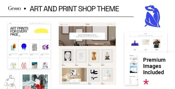 free download Gesso - Art & Print Shop Theme nulled