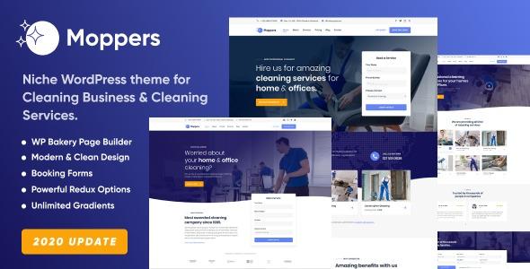 free download Moppers - Cleaning Company and Services WordPress Theme nulled