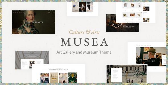 free download Musea - Art Gallery and Museum Theme nulled