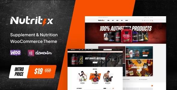 free download Nutritix - Supplement & Nutrition WooCommerce Theme nulled