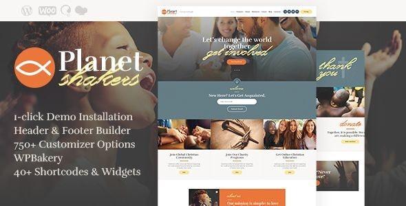 free download Planet Shakers Church & Religion WordPress Theme nulled