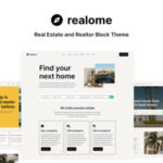 free download Realome - Real Estate and Realtor Block Theme nulled
