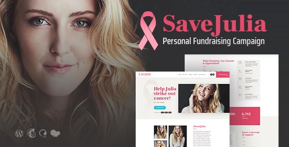 free download Save Julia Donation & Fundraising Charity WordPress Theme nulled