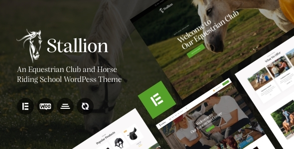 free download Stallion - An Equestrian Club and Horse Riding School WordPess Theme nulled