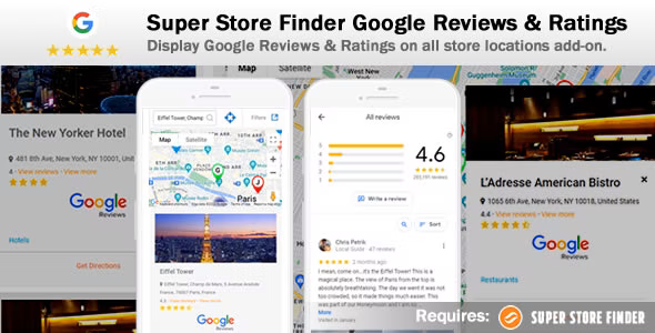 free download Super Store Finder Google Reviews & Ratings Add-on nulled