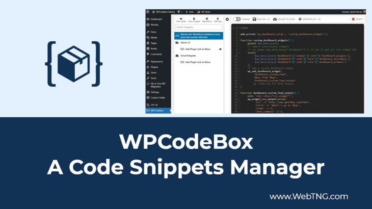free download WPCodeBox The easiest way to add Code Snippets to WordPress nulled