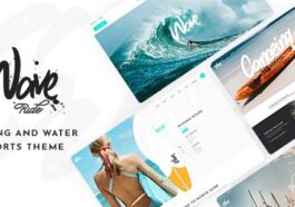 free download WaveRide - Surfing and Water Sports Theme nulled