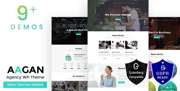Aagan Startup Business Agency WordPress Theme Nulled