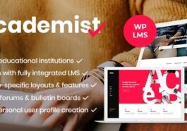 Academist Education & Learning Management System Theme Nulled