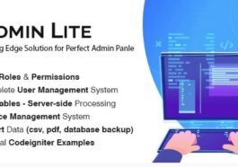 Admin Lite Nulled PHP Admin Panel + CRUD Free Download