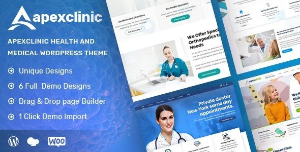 ApexClinic Health & Clinic Theme Nulled