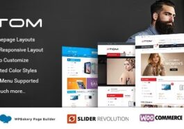 Atom Nulled Responsive WooCommerce WordPress Theme Free Download