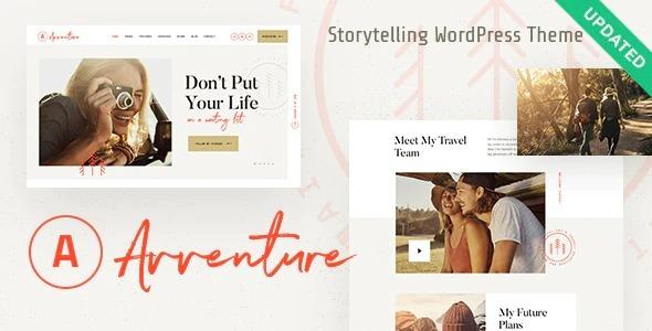 Avventure Personal Travel & Lifestyle Blog WordPress Theme Nulled