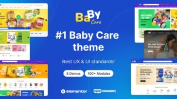 BabyCare Kids Store WooCommerce WordPress Theme Nulled