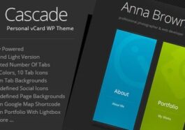 Cascade Nulled Personal vCard WordPress Theme Free Download