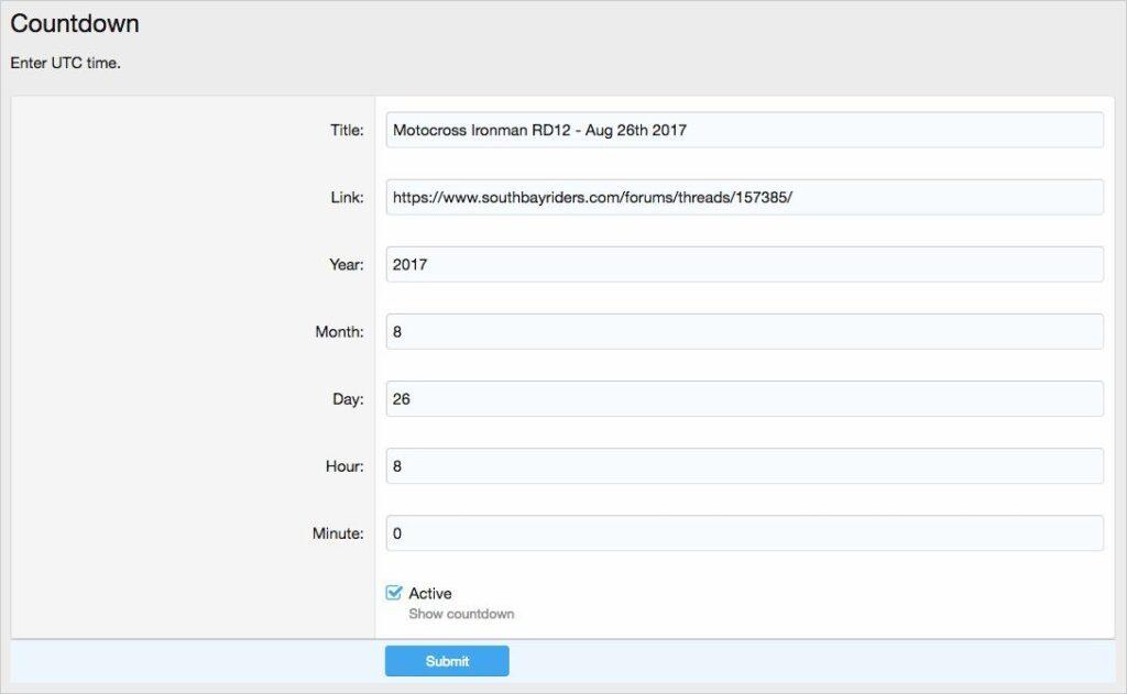 Countdown Xenforo Nulled