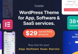 Custar Software & App WordPress Theme Nulled