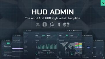HUD Vue 3 Bootstrap 5 Admin Template Nulled Free Download