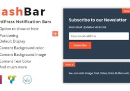 HashBar Pro WordPress Notification Bar Nulled