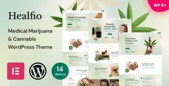Healfio Medical Marijuana & Coffeeshop Theme Nulled Free Download