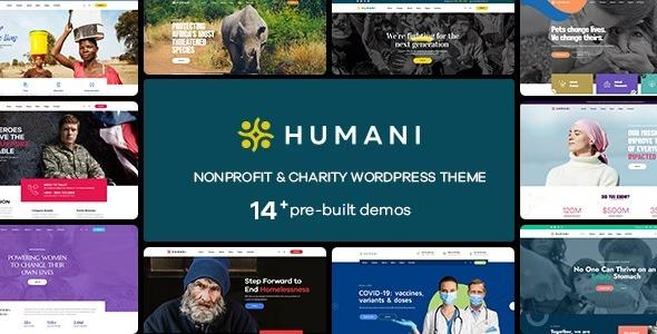 Humani Nulled Nonprofit & Charity WordPress Theme Free Download